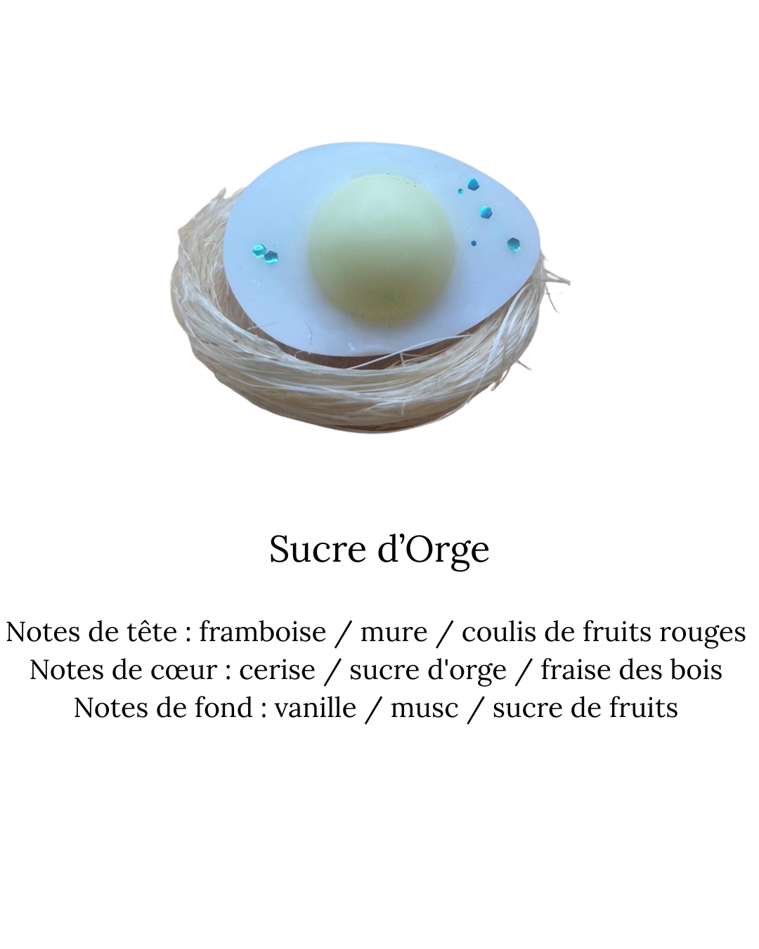 Fondant parfumé Demi-Oeuf