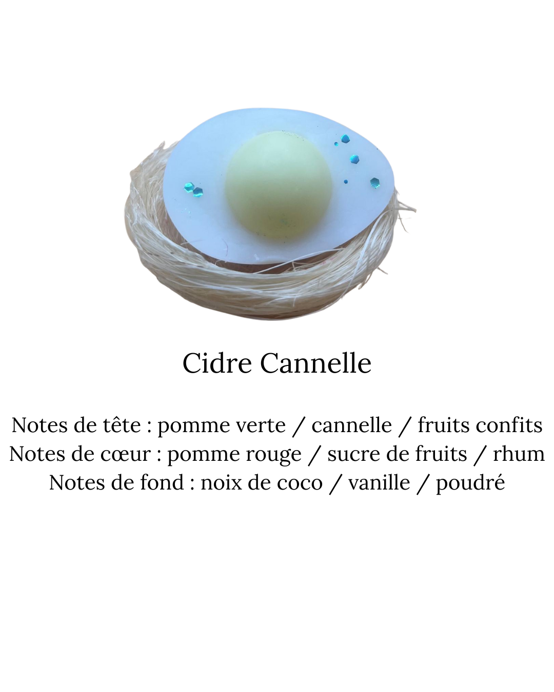Fondant parfumé Demi-Oeuf