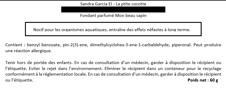 Fondant parfumé Mon beau Sapin